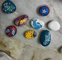 birthday Pebble Stone Painting Activity